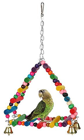 Pet Papagei Klettern Schaukel Leiter Holz Papagei Käfig Spielleiter Dreieck Papagei Barsch Klettern Leiter Papagei Käfig Spielzeug für Sittich Conure Nymphensittich Käfig Zubehör Übung Spielzeug