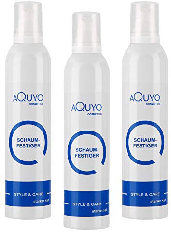 Style & Care Schaumfestiger starker Halt (3er Pack - 3x 300ml) | Haarschaum für Haarstyling | Haarfestiger zum individuellen Stylen der Haare