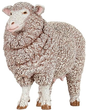Papo - Realistische Merino-Schaf-Figur - 3 Jahre + - Kollektion Leben auf dem Bauernhof - Lernspiel Nutztiere - Geschenkidee Spielzeug für Mädchen und Jungen