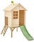 TP Toys Sunnyside Wooden Tower Playhouse With 1.2M Slide. Wooden Playhouse For Kids Outdoor, Made From FSC Certified European Wood, Sturdy Outdoor Wendy House, Garden Playhouse for Kids, 18 months+