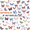 WandSticker4U®- [2er Pack] 90x Aquarell DEKO SCHMETTERLINGE zum Kleben I Wandtattoo Schmetterlinge Baby-& Kinderzimmer Mädchen Frühling I Möbel Aufkleber Wand-Fenster-Sticker Basteln Kinder