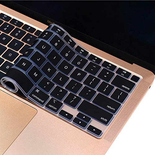 Silicone Keyboard Cover Skin for MacBook Air 13.3 inch A2337 M1 Released in Nov. 2020 US Layout Ultra Thin Protector Cover Skin NOT for 13.6 M4 M3 M2 A2681 A3113 A3240