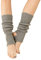 Awocan gestrickte Ballett-Beinstulpen für Mädchen/Damen, extra weiche, lange Beinstulpen für Yoga, Tanzen, Winter, Grau, Einheitsgröße