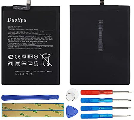 Duotipa Batería de repuesto BN54 compatible con Redmi Note 9/Redmi 9 batería con herramientas