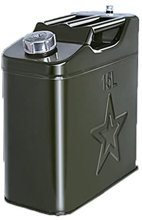 Ontihang 15/30 Litri in Metallo Tanni a combustibile a combustibile con Petrolio Fisso Olio può Laminato a Freddo la Piastra Laminata a Benzina Diesel può Portatile Jerry può Carburante