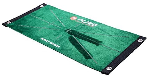 Golf Trainingsmatte Golfschwung Impact 52x23cm - Schlagmatte Schwungweg Aufprallort Übungsmatte Abschlagmatte