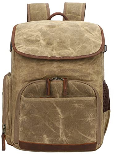 Bolso Multifunción para Cámara Objetivos Fotográfi Dslr Mochila de la cámara, lienzo Slr Bolsa de cámara FOTURA CAPACIDAD Fotografía RUCKSCHAÑA DE VIAJE DAYPACK CON 15 '' Compartimiento portátil Mochi