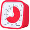 Visueller Timer, Yunbaoit Verbesserter 60 Minuten Countdown Timer für Kinder Erwachsene mit Alarm bei Niedrigem Batteriestand, Leises Zeit Management Werkzeug mit optionaler Alarm (Rot)