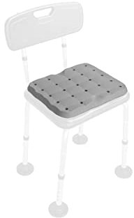 KMINA - Sitzkissen Dusche 39x32x3 cm, 100% Wasserdicht, Kniekissen Garten Grau, Duschsitz, Knieunterlage Gartenarbeit - Made in Europe