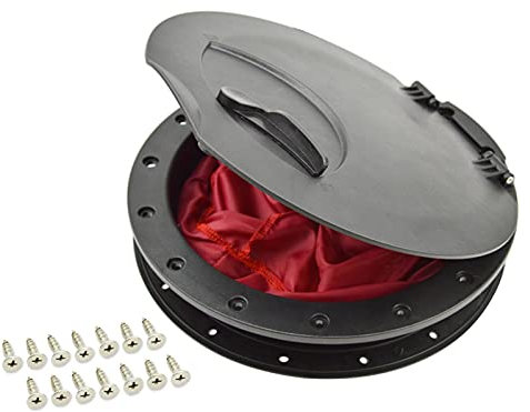 Kayak Hatch - 9 Inch Deck Plate Kit With Cat Bag,Waterproof Deck Hatch With Storage Bag For Marine Boat Kayak Canoe Fishing Rigging Sailing Heavy Duty
