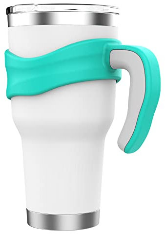 Tumbler Handle Fits for 30 OZ YETI Rambler,Rtic Mug-Previously Design,Sic,OZARK TRAIL & More Tumbler Travel Mug | BPA FREE（Handle Only） (Green)