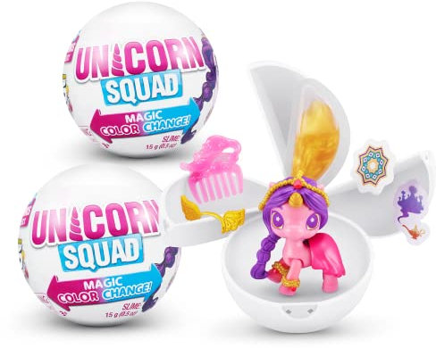 5 Surprise Unicorn Squad Magic Color Change Series 7 Surprise Unicorn With 5 Unicorn Accessories And Wings Unboxing Toy For Girls Perfect Stocking Stuffer (2 Pack)