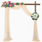 Pomeloone Hochzeit Vorhang Hochzeitsbogen, Chiffon Stoff Querbehang Deko Gardinen Vorhang, Hochzeitsbogen Gardinen Dekoration für Babyparty Party Hochzeit Torbogen Zeremonie, 75 x 600 cm