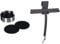 blomus -LARETO- Set 6 Untersetzer aus Silikon, Behälter aus Edelstahl & VIPO- Duschwischer aus Silikon,Magnet,Duschabzieher in exklusiver Optik,streifenfreie Reinigung, Badaccessoire mit Halterung