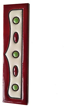Hausnummern-Fliesen, spanisch, handbemalt, Nazari, M-4, Keramik, 11 x 5,5 cm oder 5,5 x 11 cm, 1 Endstück