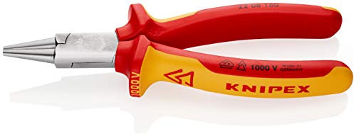 Knipex 20 06 Elektronik-Greifzange/Backen 30mm, gebogen 160 mm VDE