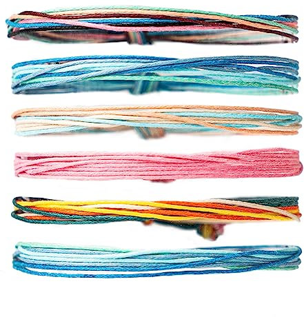 MARLION JEWELS Bracciale da donna in corda di vari colori. Bracciale da donna in corda per donna, ragazza ideale come regalo (mamma, amiche, compleanno...) Gioielli da donna