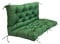 LUXUCURE Swing Seat Cushions,Waterproof Outdoor Cushions,2 or 3 Seater Garden Bench Seat Cushion With Backrest,Swing Chair Replacement Cushion,Dark Green,150 x 100 CM