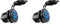 GOSIA 2 x Dual USB Car Charger 12 V 36 W USB Charger with Switch for Boat Truck Golf Trolley Blue