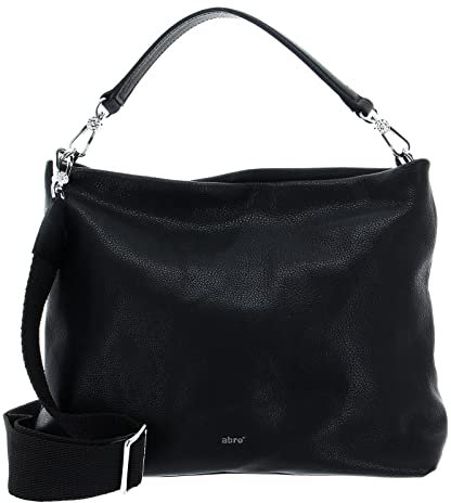 Abro Leather Dalia Hobo Bag Kaia Black/Nickel