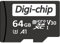 Digi-Chip 64GB Micro SD Memory Card for Samsung Galaxy a15, Samsung a25 mobile phones Class 10 UHS-1 MicroSD