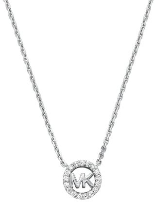 Michael Kors – Damen Premium Kors MK Halskette mit Logo-Anhänger aus Sterlingsilber, MKC1726CZ040