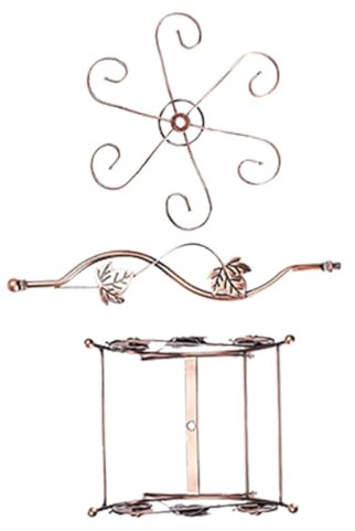 ABOOFAN Porte-Bouteilles de Vin Suspendu Double Casier à Vin Support pour Verres à Vin Décoration Rustique pour