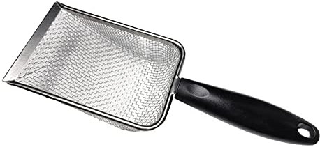 Reptile Sand Stainless Steel Fine Mesh Reptile Substrate Metal Sand Shovel Terrarium Substrate Durable Litter Cleaner