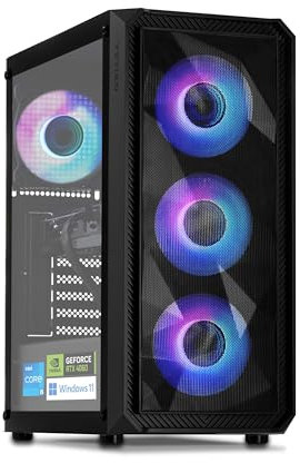 YEYIAN PC Gaming Esports VR Copilot Intel Core i5 13400F 10 Cores a 4,6 GHz | Nvidia GeForce RTX 4060 8GB | 16GB DDR5 5600Mhz | 1TB SSD NVMe Gen4 | WiFi 6 + BT 5.2 | LAN 2.5 GB | Win 11 Pro