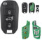 433 MHZ 3 botones para Citroen Berlingo llave para Citroen Dispatch Key Fob Peugeot Partner Key Peugeot Expert Key Toyota Proace Key 4A / ID51 Chip HU83 Blade Hitag AES