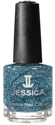 JESSICA Custom Colour Nail Polish | Award-Winning Polish | Strengthening Nail Polish, Long Lasting Nail Varnish | Chip-Resistant & Hard-Wearing for Salon-Quality Finish | Frosty Blue Bliss | 14.8ml