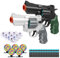 SZJYMY Lot de 2 Pistolets à balles Souples, Blasters, Shockwave, sûrs, modèle Revolver, Aspect Balle Molle, Mini Pistolet réaliste, pour Enfants de 6 à 12 Ans et Plus.