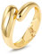 ALEXCRAFT Chunky Tropfen Armreif Gold Armband Damen Valentinstag Bracelet Women Statement Schmuck für Sie Frauen Freundin Mama