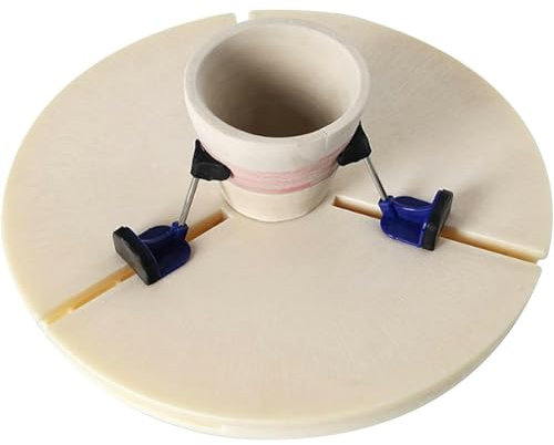 Abrazadera Para Plato Giratorio De Recorte De Cerámica, Herramientas De Recorte De Cerámica Triangulares Ajustables, Abrazadera Para Plato Giratorio De 39 Cm Y Reparación De Arte De Cerámica