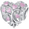 NINGAN 925 Plata De Ley Encanto Amor áRbol De La Vida Cuentas Pulsera De Las Mujeres Cuentas Encanto Collar Colgante DíA De San Valentín Regalo Joyería, Esposa, Amante Regalo