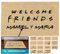 LucaHome - Felpudo Entrada casa Original y Divertido de Coco Natural - Felpudo Friends Personalizado 33x60 - Ideal para Puertas de Exteriores Cubiertas, pasillos y entradas de hogares