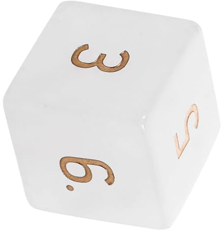 GARVALON Kristallwürfel 6-seitige Würfel Farbige Würfel Spielwürfel Würfelset Große Würfel Würfelersatz Tragbare Würfel Partyspielwürfel Lernwürfel