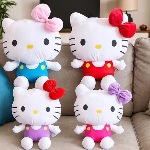 VARZI Peluche Hello Kitty 35 cm – Morbido Pupazzo Assortito con Fiocco Colorato – Giocattolo da Abbraccio o Arredo Cameretta – Idea Regalo Bambini 1956