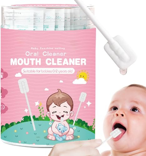 Zungengaze-Reiniger | Gaze Gum Cleaner Stick | Tragbarer Zungengaze-Zahnfleischreiniger, Flexible Zahnbürste Zungenreiniger für Babys Zunge, Mund und Zahnpflege