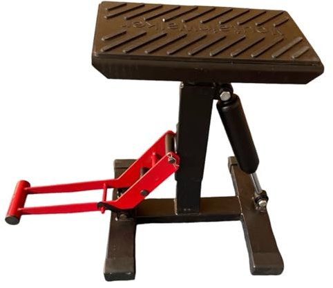 Motorcycle Jack Stand, Dirt Bike Lift Table, Hydraulic Hoist with Stable Base and Adjustable Height, Ideal for Garage Repair Shop Maintenance ATV Motorbike Accessories Use