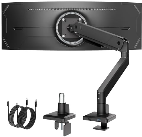 monTEK Monitor Halterung für 17-45 Zoll Bildschirme bis 16 kg Mit USB