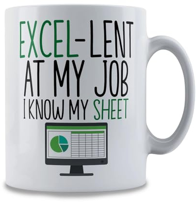 Humorous Work Novelty Mug, Funny Mug with Motivational Quotes & Ceramic Coffee Cup, Microwave Safe Office Mug for Accountant Gifts, Perfect Best Manager Gifts for Colleagues and Professionals