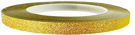 Tingliyi Glitter Washi Tape Self Adhesive Decorative Scrapbook, Gold, 1 Pc | Premium Quality Material, Offers Convenient Functional Value, Suitable for Everyday Users, Daily Household Tasks
