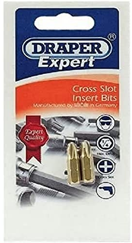 Draper 10470 1/4-inch 25 x 3.0mm Titanium Nitride Plain Slot E-Shank Insert Bit