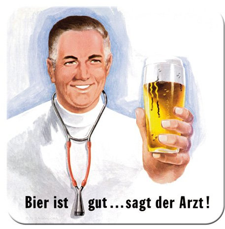 Nostalgic Art - Beer & Drinks Beer Is Good... The -Metal Coasters - 9 x 9 cm