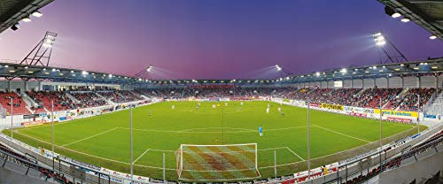 Halle Stadion Panorama – Poster 120 x 50 cm – hochwertiger FineArtPrint