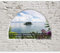 murando - Papier peint panoramique paysage 350x256 cm - Revêtement mural décoration pour chambre salon - Design unique et moderne - Violet vert gris - Paysage de plage en grèce c-A-0051-a-c