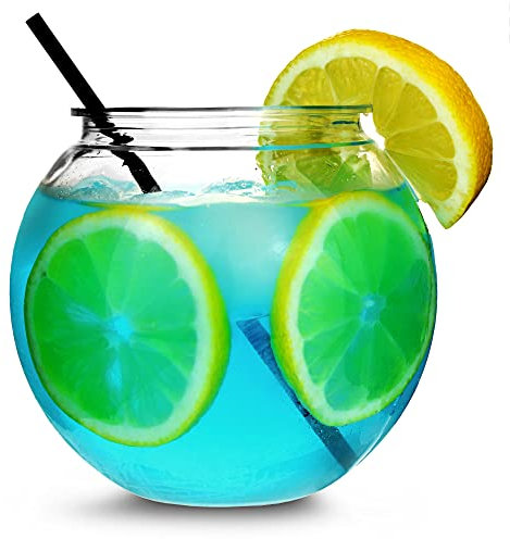 bar@drinkstuff Individual Mini Cocktail Fish Bowl 20oz/568ml, Pack of 4