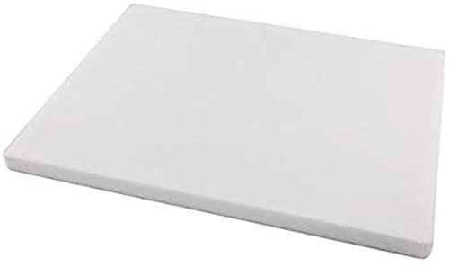 UHMW-PE - Lámina de polietileno de alta densidad de 10 mm, color blanco translúcido natural, 300 mm x 300 mm x 10 mm, grado A PE 500