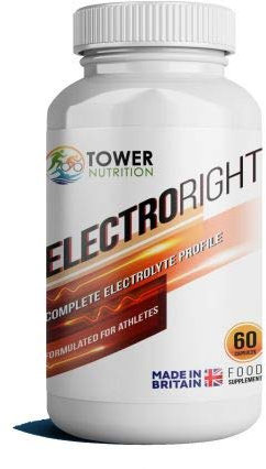Electrolytes Capsules | Rapid Full Mineral Hydration for Cramp Prevention | Not just Salt Pills | Electroright 60 Capsules | Tower Nutrition C/o Hammer Nut UK | Vegan, Gluten Free | UK Made